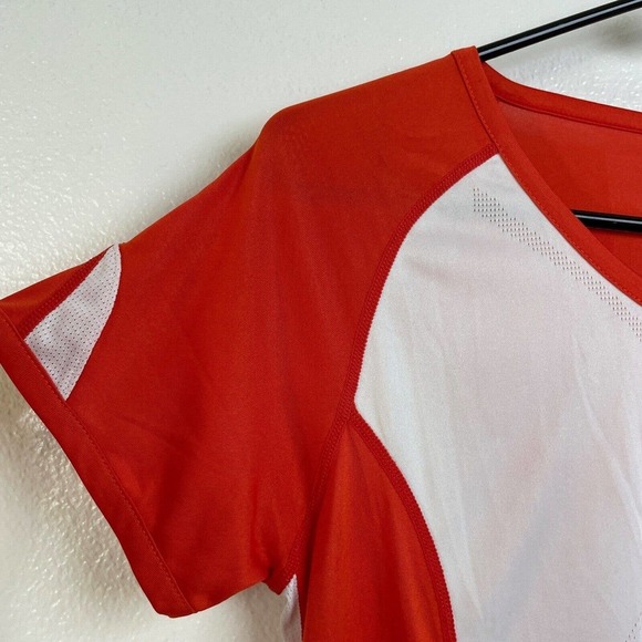 Prois Artemis Archery Shirt Small Womens Orange White Short Sleeve Pockets *Flaw - Picture 4 of 16